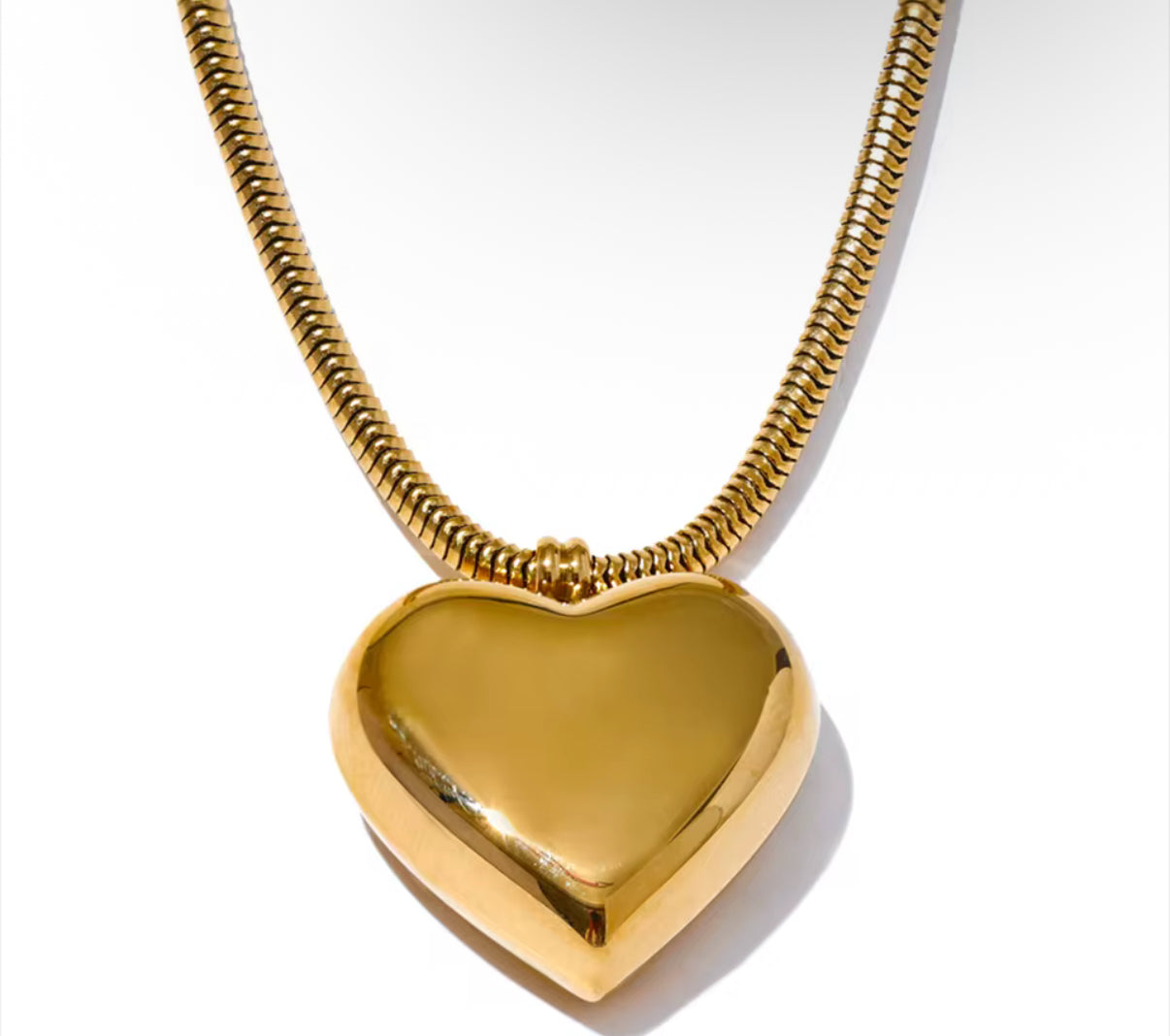 Golden Icon Heart Necklace