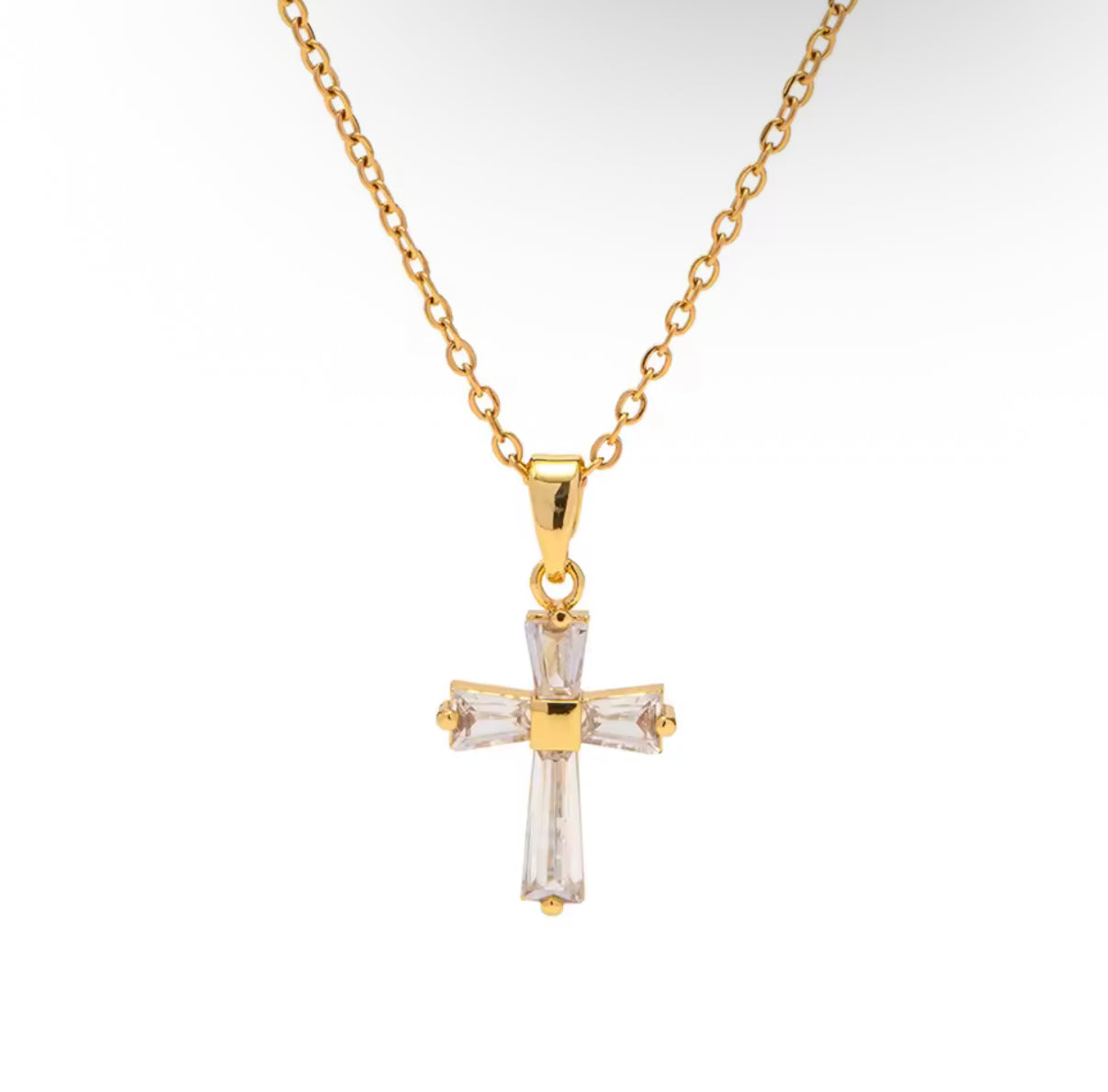 Radiant Cross Necklace
