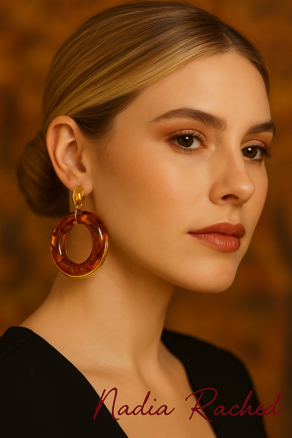 Golden Edge Hoops