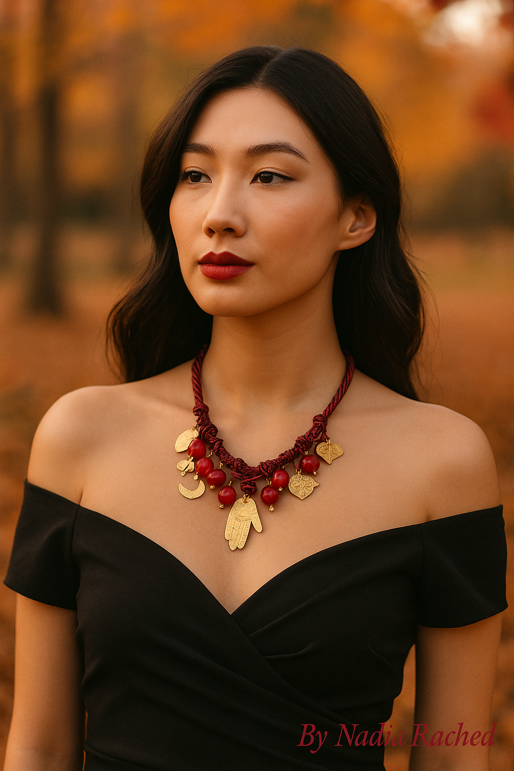 Crimson Talisman Necklace