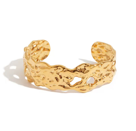 Organic Textured Cuff Bracelet