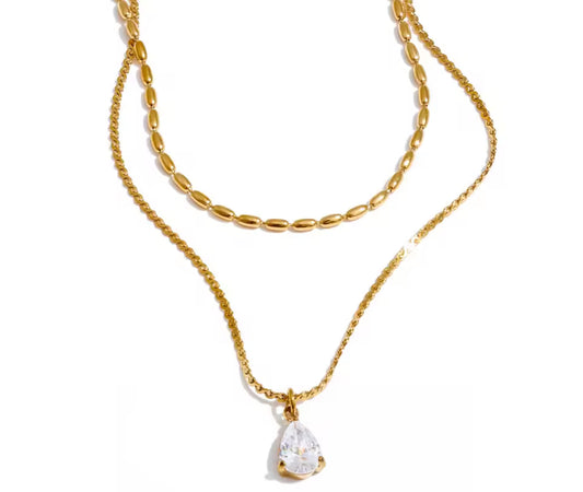 Crystal Drop Necklace