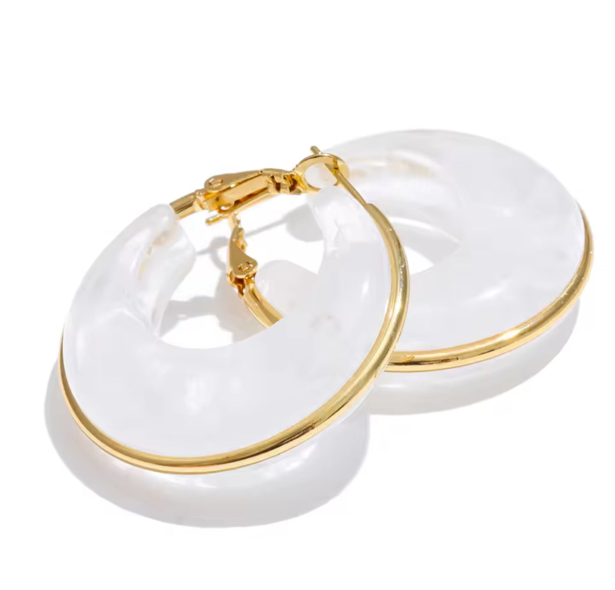 Golden Edge Hoops
