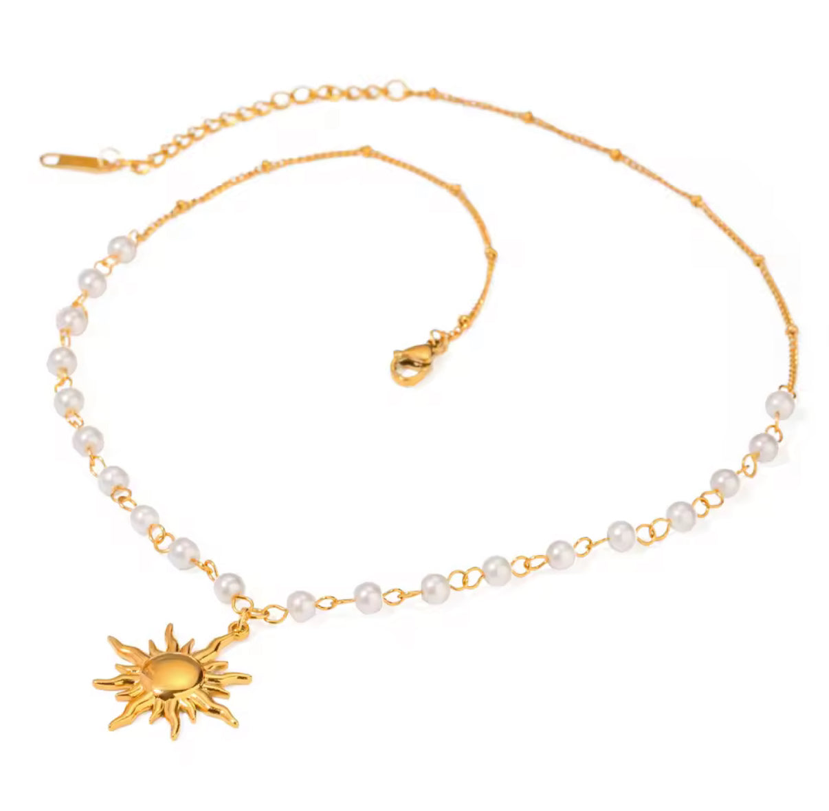 Sun & Pearls Necklace