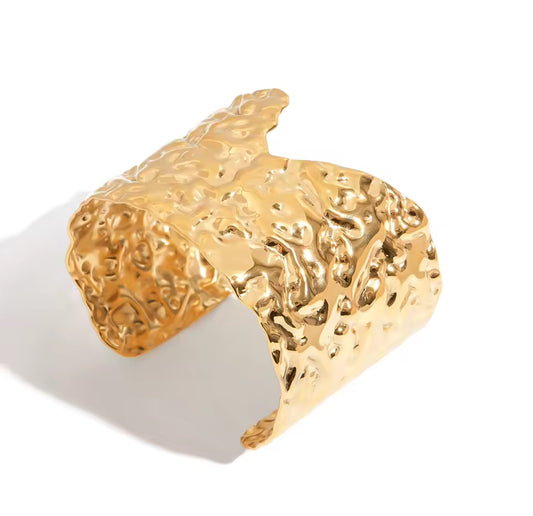 Molten Gold Cuff Bracelet