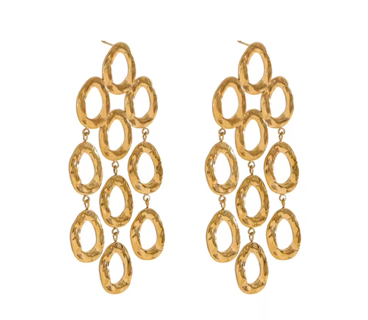 Golden Cascade Earrings