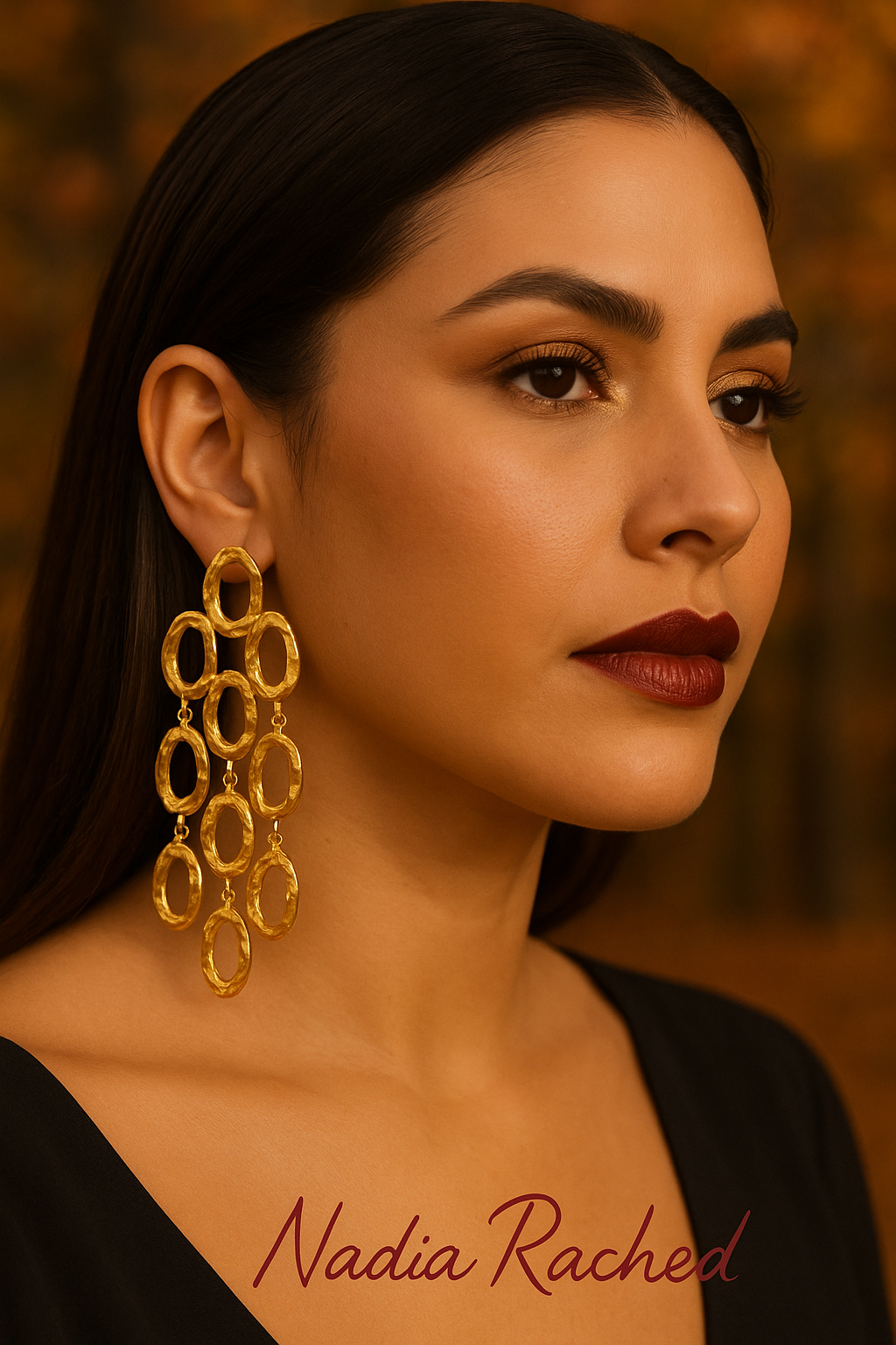 Golden Cascade Earrings