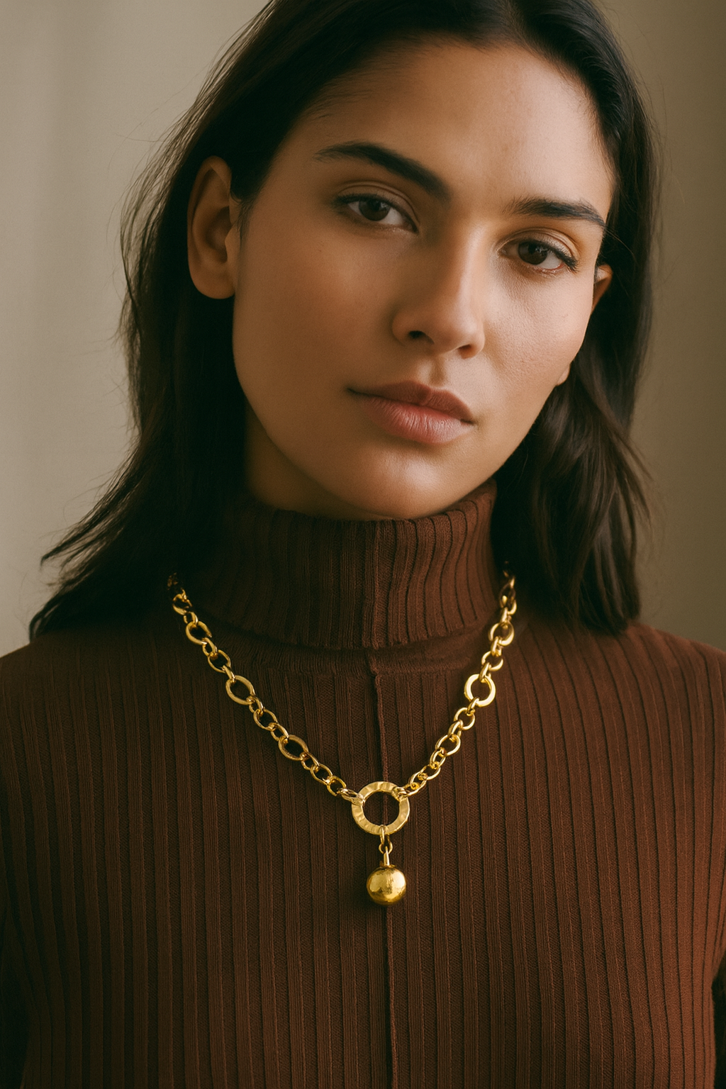 Golden Orbit Necklace