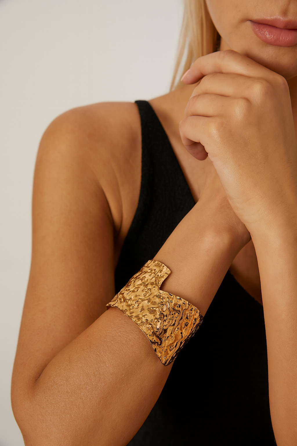 Molten Gold Cuff Bracelet